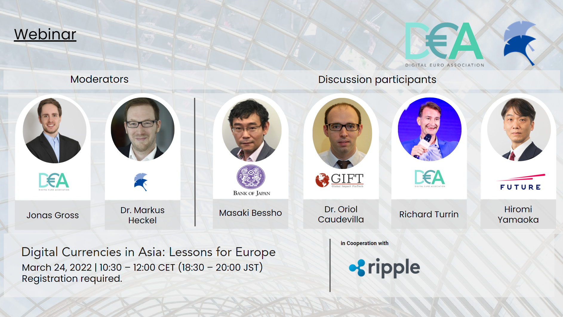 Panel Discussion: "CBDCs in Asia – Lessons for Europe"